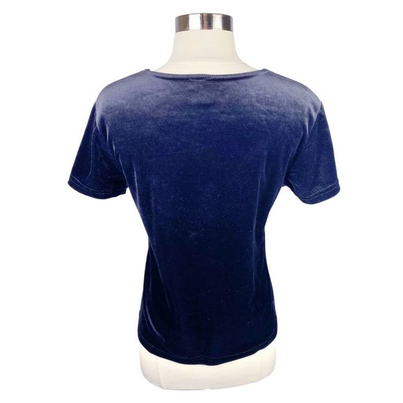 Vintage JXP Designs Black Velvet Top - Size Large - Picture 3 of 4